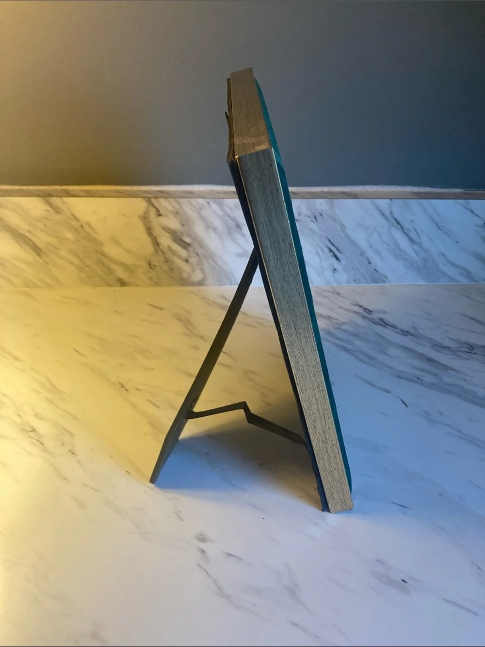 Green Velvet Frame with Gold Trim